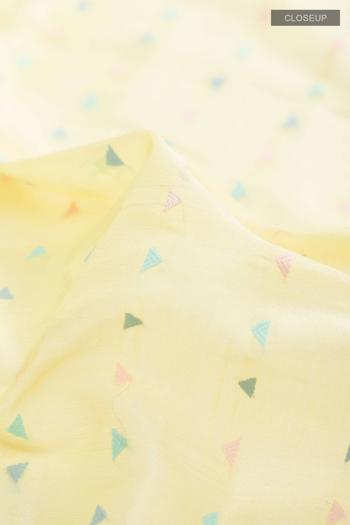 Yellow Tissue Silk Saree - Image 2