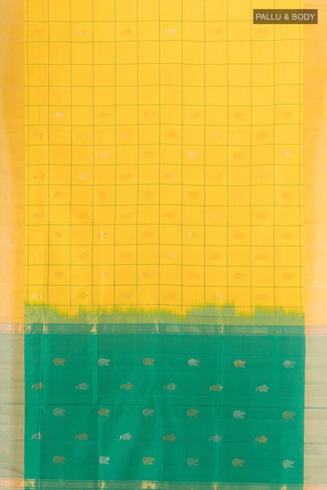 Yellow Uppada Silk Saree - Image 5