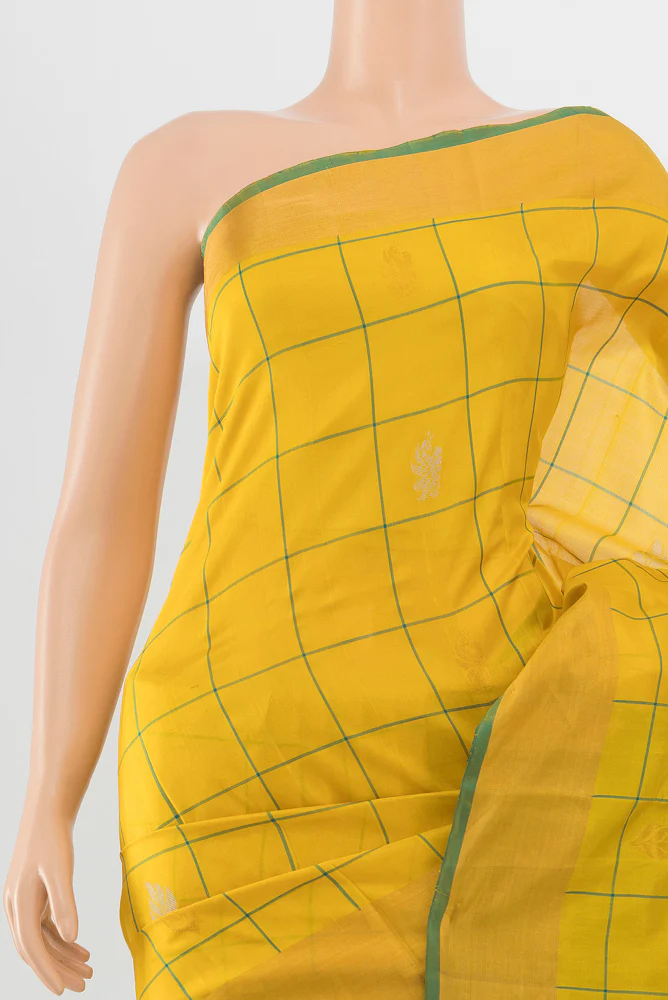 Yellow Uppada Silk Saree - Image 2