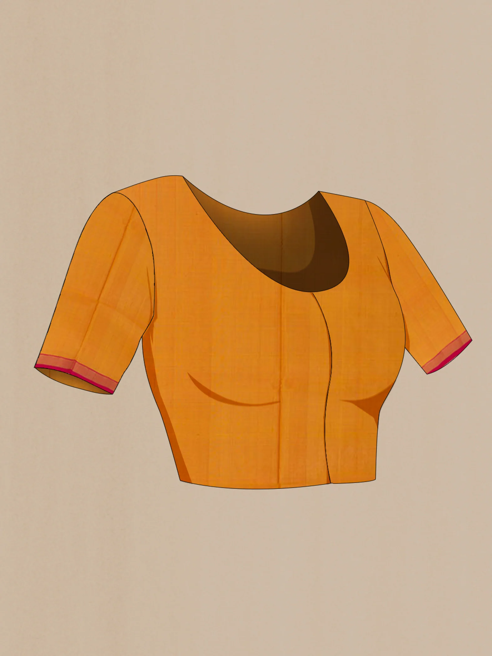 Mustard Uppada Silk Saree - Image 4