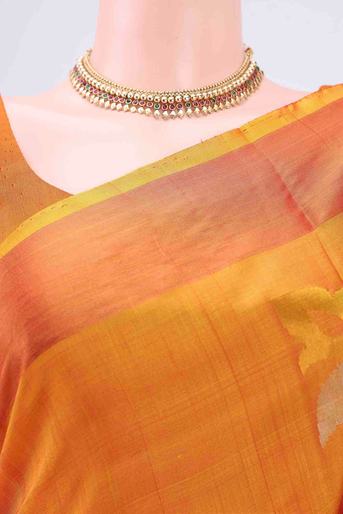 Yellow Uppada Silk Saree - Image 2