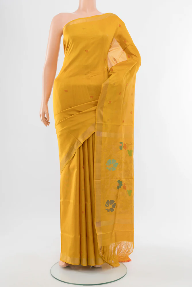 Yellow Uppada Silk Saree